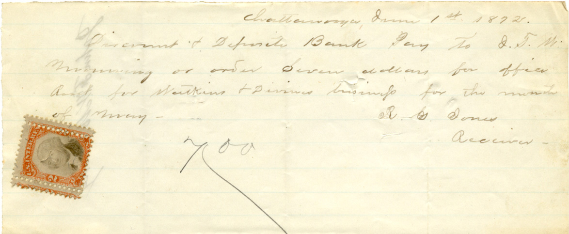 Discount & Deposit Bank 6-1-1872